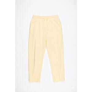 Eddie Bauer Yellow Wide Leg Sweatpants Women's Petite S Fleece Lounge